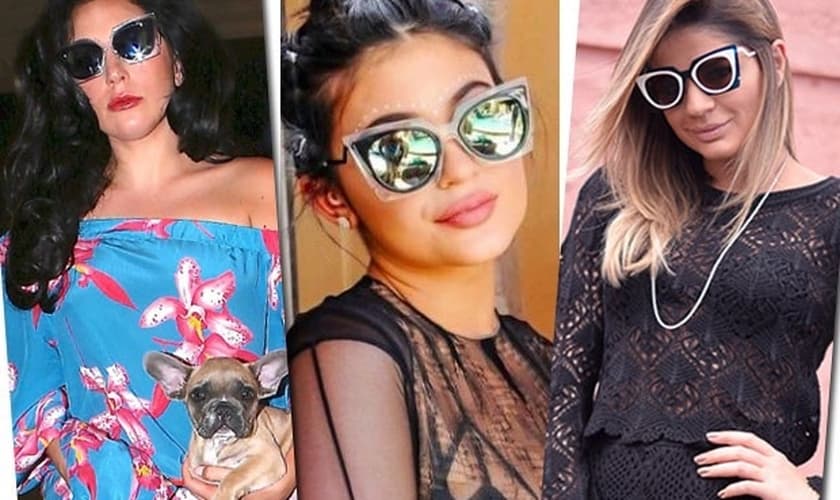 Óculos bicolores e espelhados