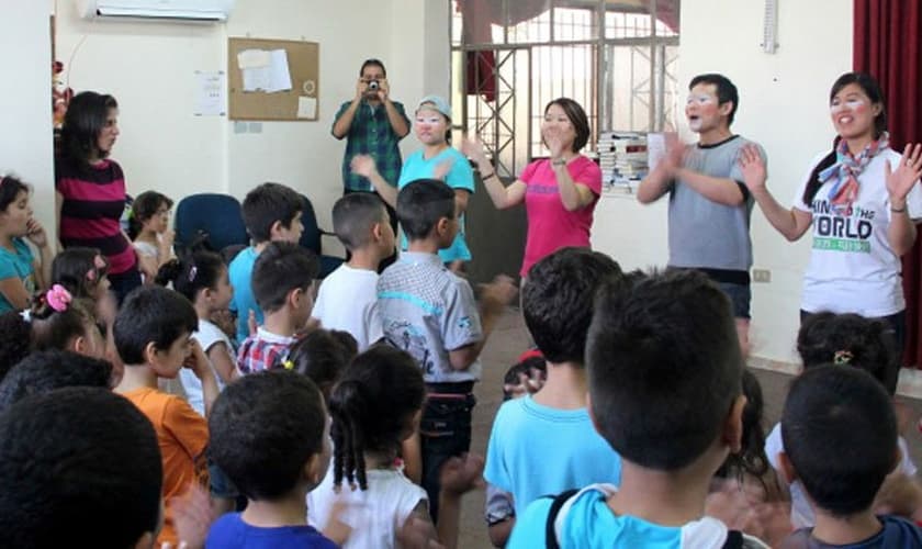 Voluntários chineses da MAIS no Oriente Médio