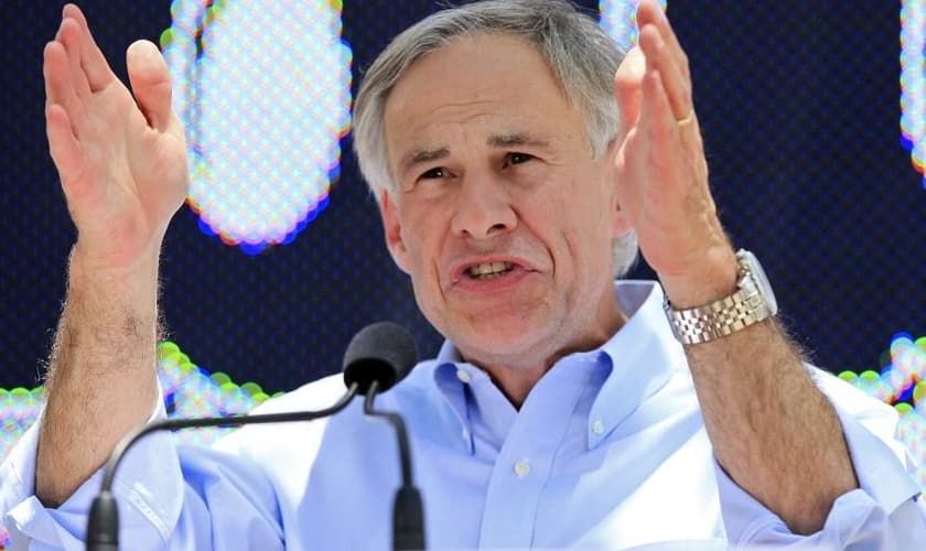 Greg Abbot é governador do Texas, cristão e se declarou um defensor da liberdade religiosa