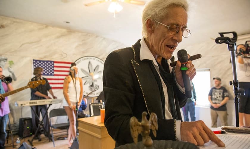 O músico Bill Levin é o fundador da Igreja da Maconha. (Reprodução/ The New York Times)