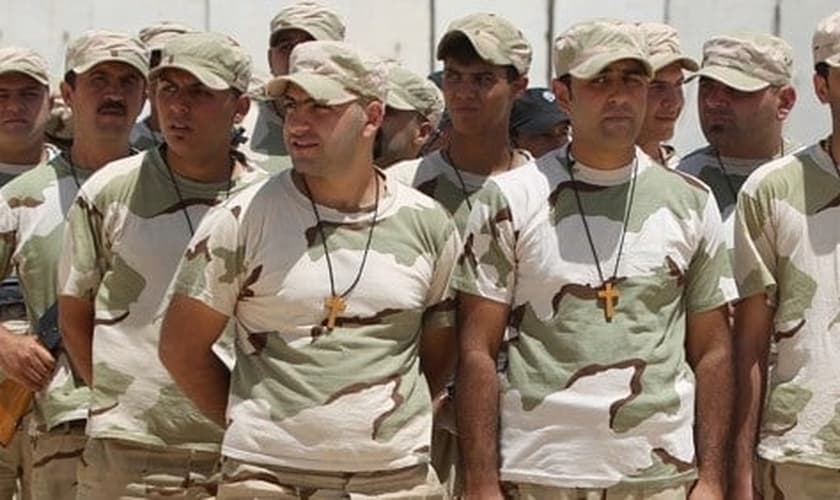 Cristãos treinados no Iraque