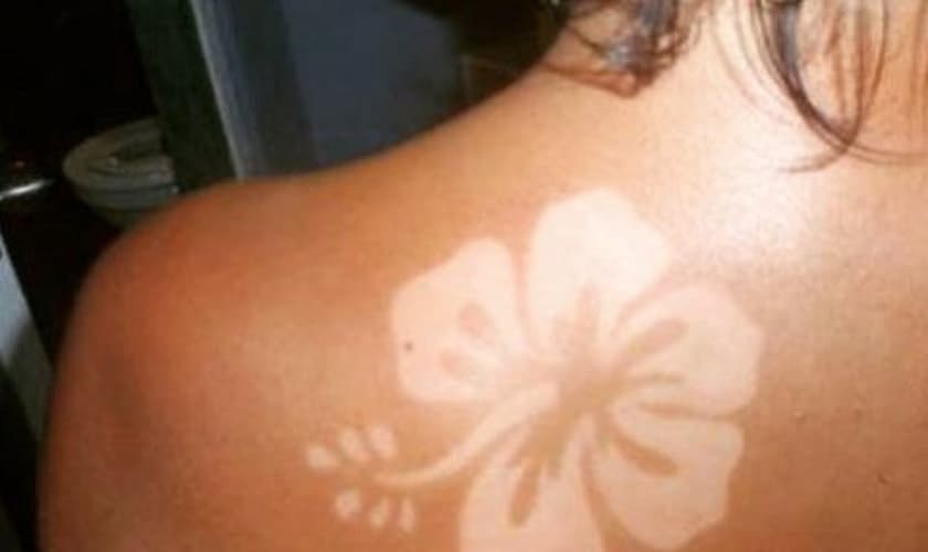 Tendência de bronzeado artístico