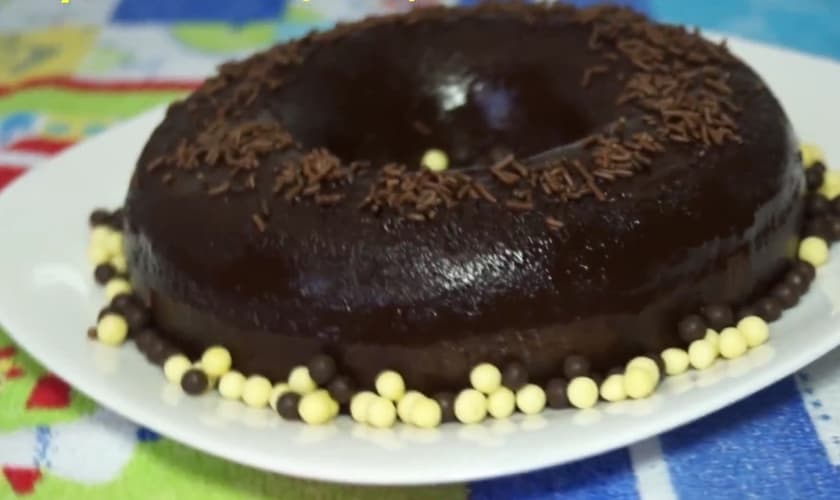 Pudim de leite em pó e chocolate