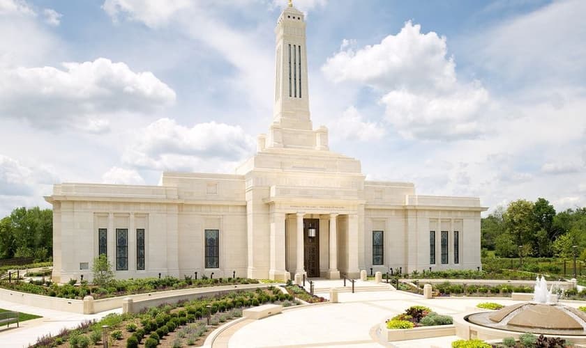 Igreja de Jesus Cristo dos Santos dos Últimos Dias, dos mórmons, em Carmel, no estado de Indiana (EUA).