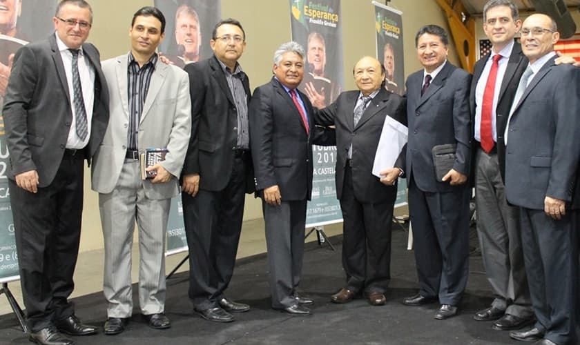 Comissão de pastores que tem se dedicado a organizar o Festival de Esperança em Fortaleza (CE)