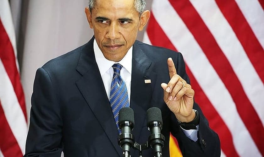 O presidente americano Barack Obama discursou na American University, em Washington. (Alex Wong/ AFP)