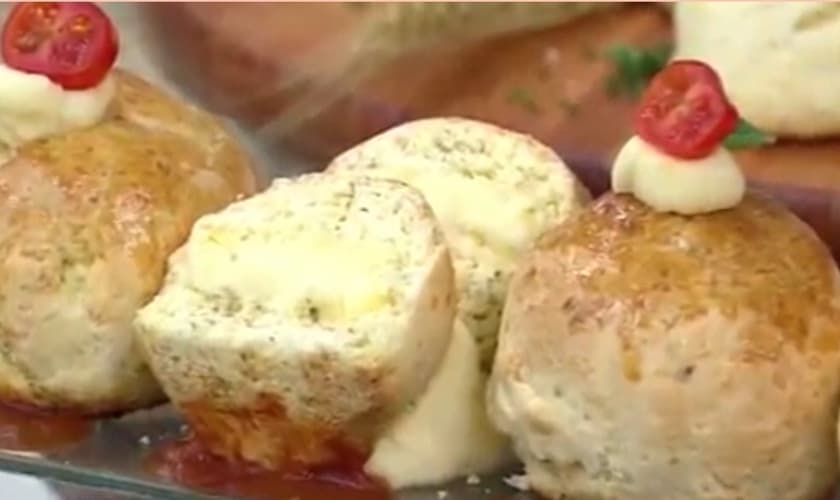 Pão de minuto sabor pizza