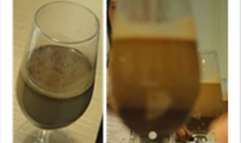 Bebida quente de chocolate, café e curry