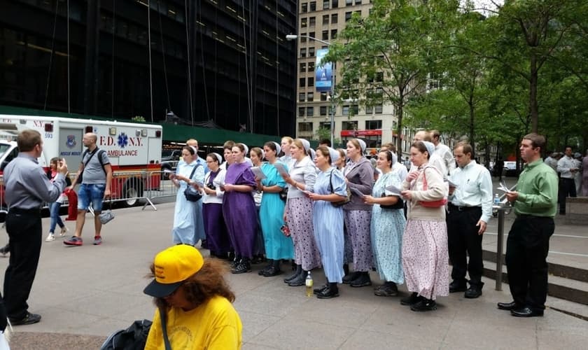 Os missionários menonitas viajam para Nova York a cada 11 de setembro. (The Christian Post/ Vicent Funaro)