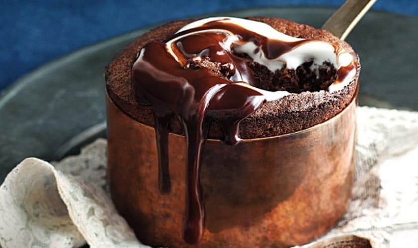 Suflê de chocolate