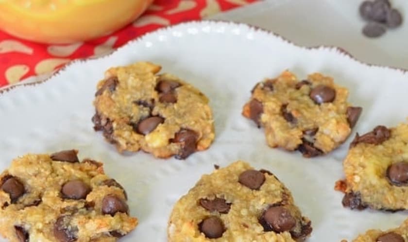 Cookie de banana e chocolate