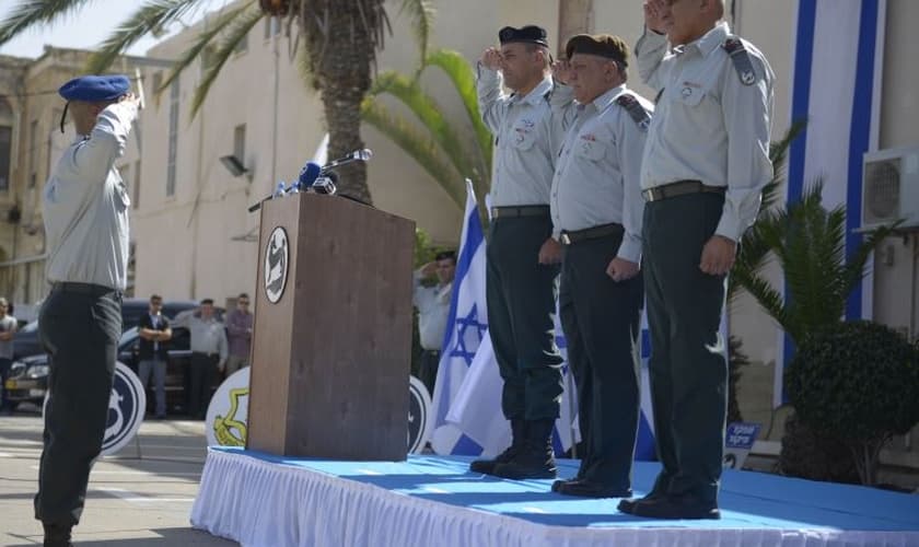 Cerimônia de troca de liderança do Comando do Sul, em Israel (Foto: Comando do Sul)