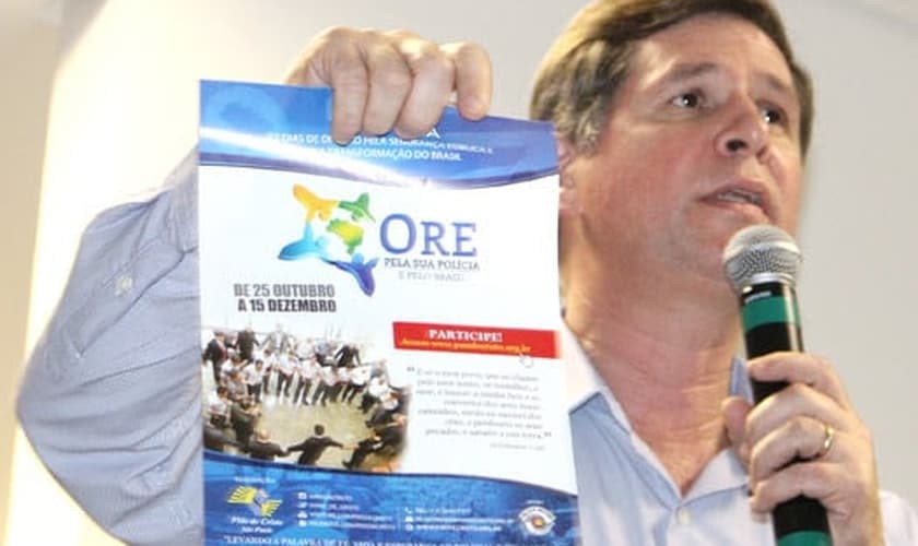 Coronel Terra fala sobre a quarta edição da Campanha "Ore Pela Sua Polícia", idealizada pelos PMs de Cristo. (Foto: Divulgação)