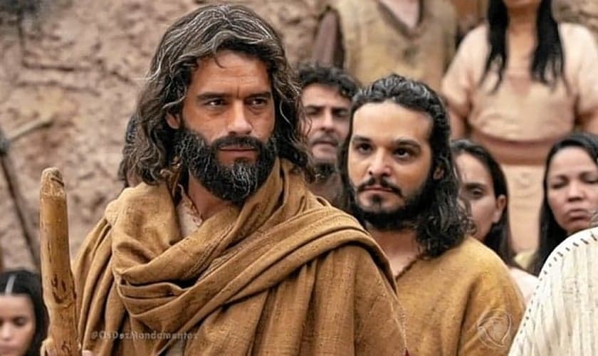 Cena da novela "Os Dez Mandamentos" (Imagem: Reprodução / Rede Record)