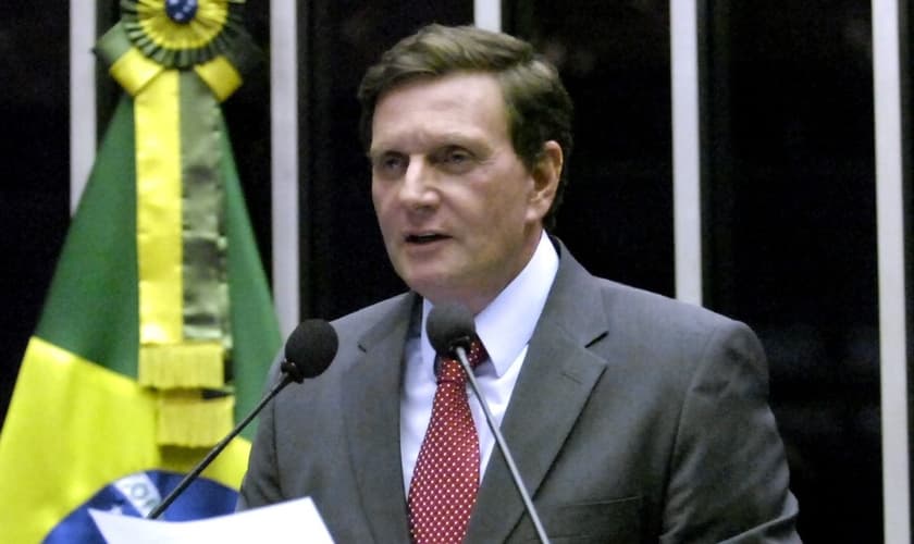 Marcelo Crivella é senador pelo PRB - RJ e bispo licenciado da Igreja Universal do Reino de Deus. (Foto: PRB)