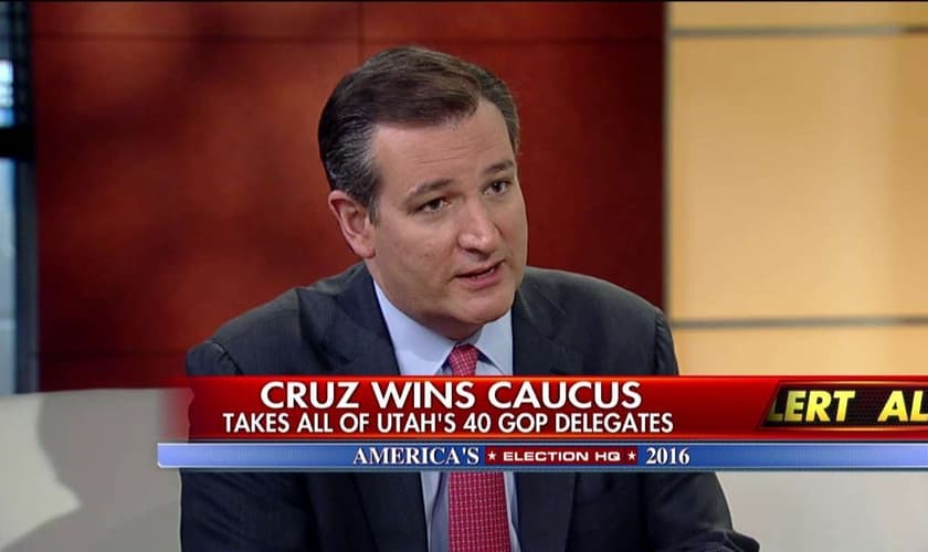 Ted Cruz venceu o caucus em Utah na última terça-feira. (Foto: Reprodução).