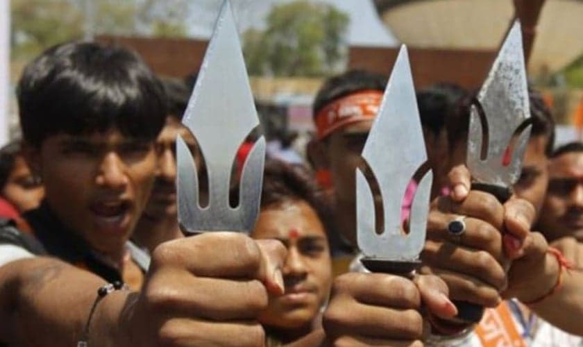 Extremistas hindus. (Foto: Asia News)