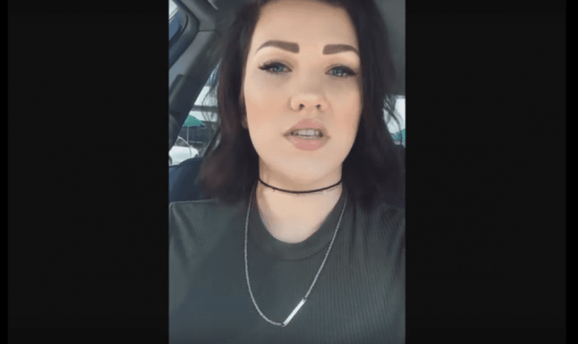 Jessica disse que o Senhor começou a “quebrantar seu coração” enquanto ia do trabalho para casa. (Foto: Reprodução).