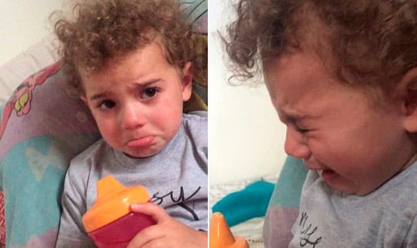 Ella Grace, de 2 anos, chorou quando percebeu o amor de Jesus. (Foto: Reprodução/YouTube)