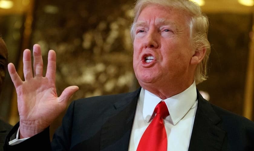 Trump reconheceu a perseguição que existe contra os cristãos. (Foto: Reprodução)