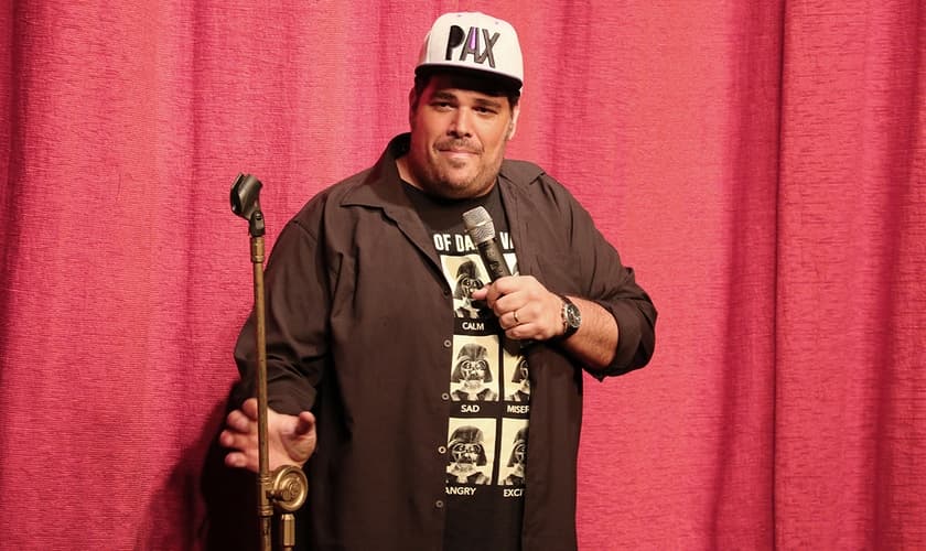 Daniel Araújo realizou mais uma apresentação com o personagem Paxtorzão. (Foto: Guiame/Marcos Paulo Corrêa)