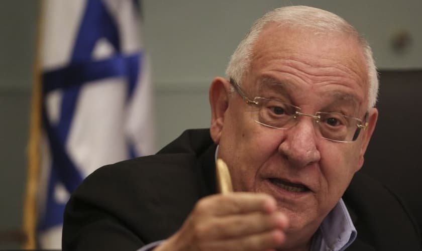 Presidente israelense Reuven Rivlin no Comitê de Finanças do Knesset. (Foto: Hadas Parush/Flash90)