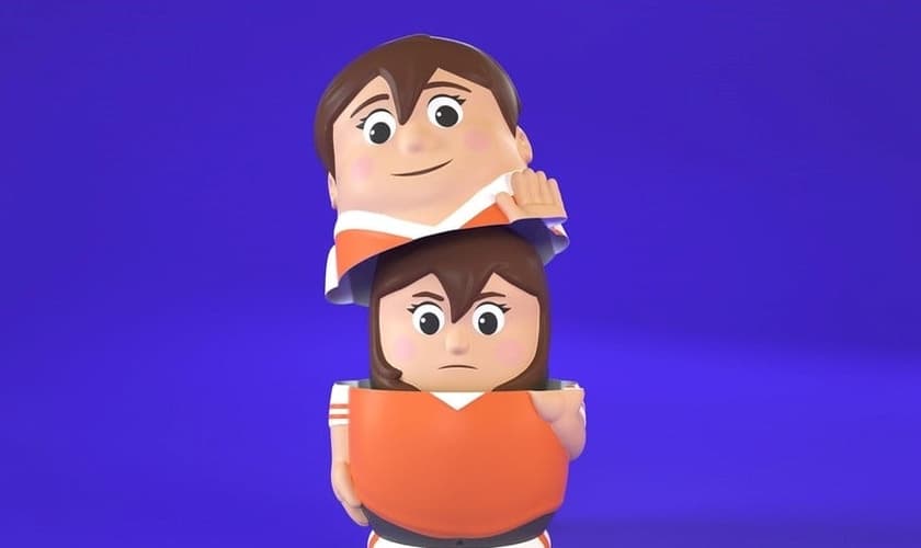 Boneca 'Sam' deixando de ser menina (dentro) e se tornando um menino (por fora). (Foto: Kickstarter)