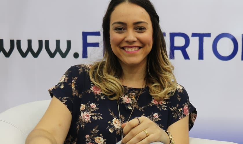 Amanda ministrou durante a Expoevangélica 2017, em Fortaleza. (Foto: Guiame/Marcos Paulo Corrêa).