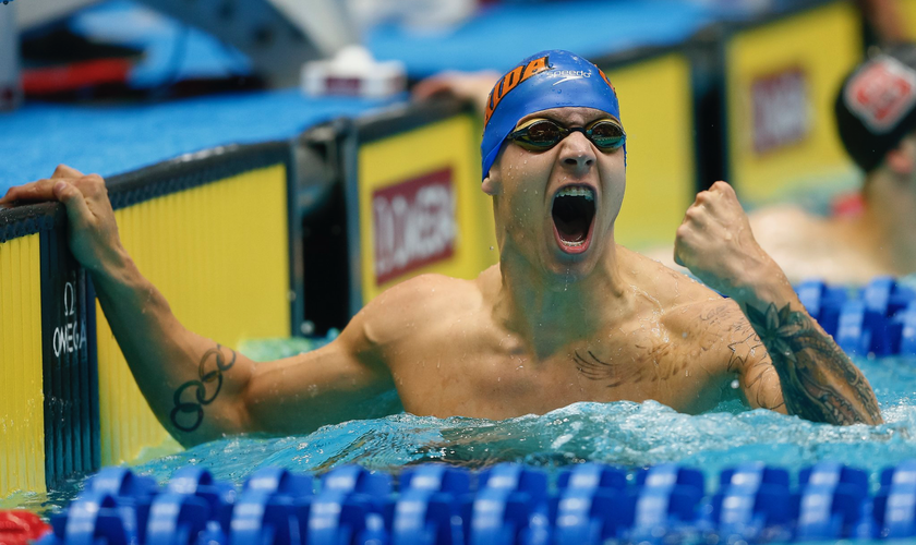 Caeleb Dressel igualou a marca de Phelps nos jogos de Melbourne. (Foto: Florida Swim Network)