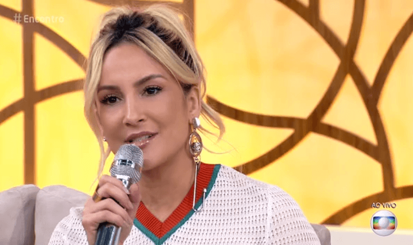 O programa Encontro com Fátima Bernardes recebeu a cantora Claudia Leitte. (Foto: Reprodução/TV Globo)