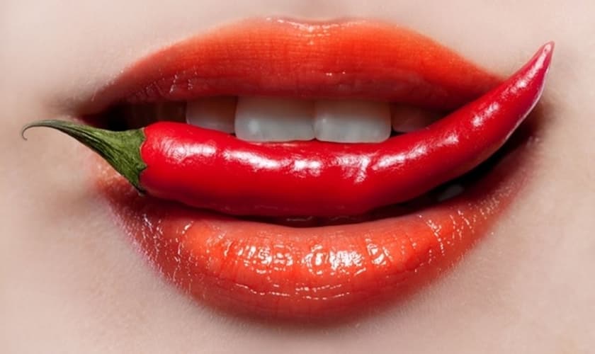Pimenta na boca. (Foto: Inspirar.com.br)