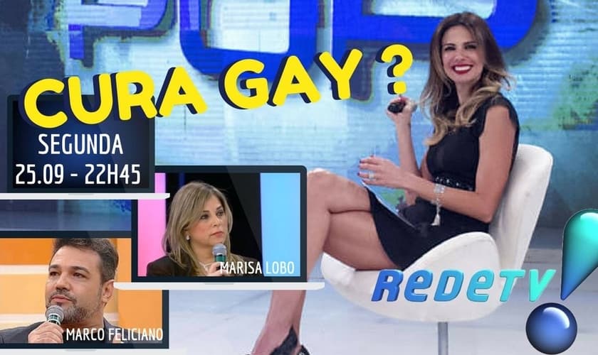 Marco Feliciano e Marisa Lobo participaram de um debate sobre cura gay no Superpop. (Imagem: Facebook)