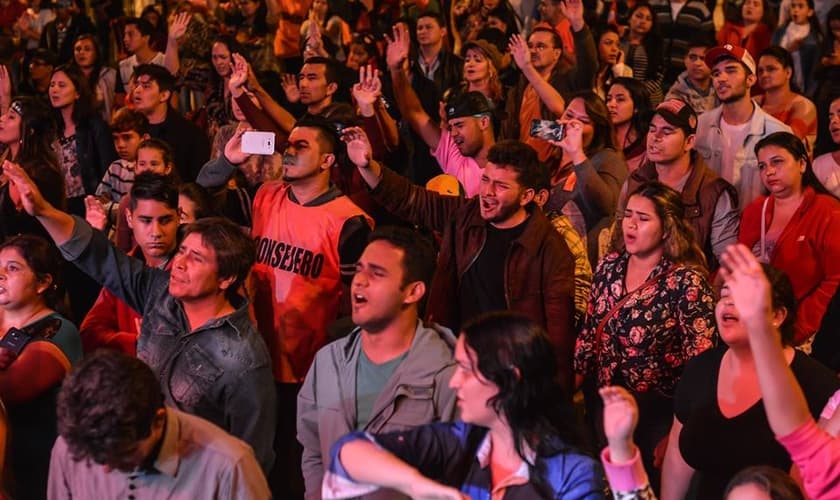 A ação foi liderada pelo evangelista Juan Cruz. (Foto: Reprodução).