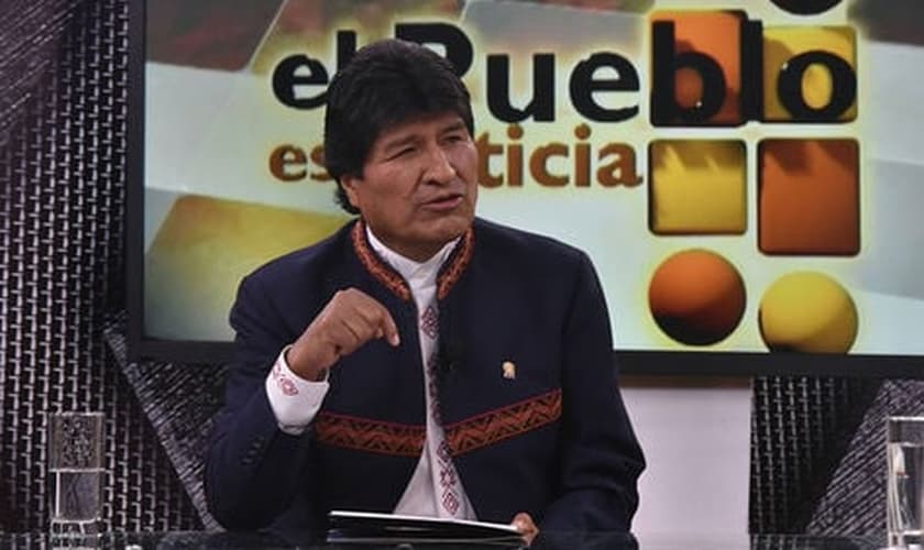 O presidente Evo Morales anunciou sua decisão no programa El Pueblo es Noticia, transmitido pela mídia estatal. (Foto: ABI)