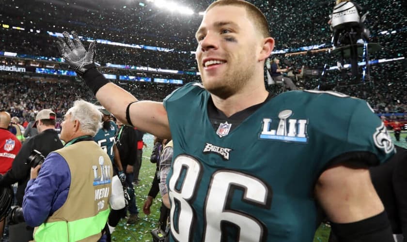 Zach Ertz atua como tight end no time campeão do Super Bowl, Philadelphia Eagles. (Foto: Matthew Emmons/USA Today Sports)