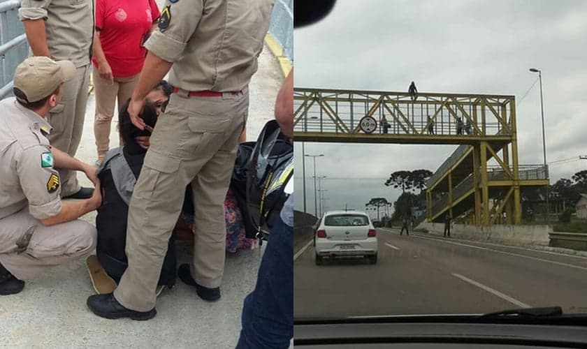 A mulher foi encorajada por um pastor e outras pessoas a não desistir da vida. (Foto: Reprodução/Banda B)