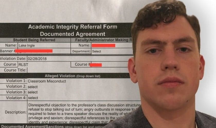 Lake Ingle será julgado pelo Conselho da Universidade onde estuda. (Foto: