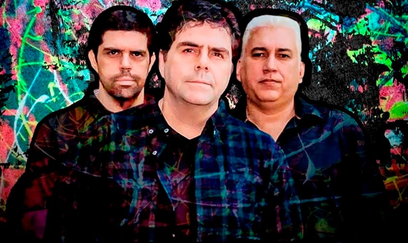 A Banda Catedral é formada por Kim, Júlio e Guilherme Morgado. (Foto: Reprodução).