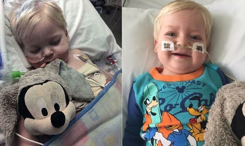 Dylan despertou do coma cerca de duas horas antes de seus aparelhos serem desligados no hospital. (Imagem: Daily Mail)