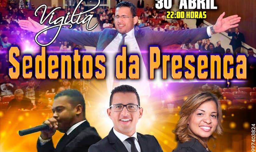 A vigília terá participação do pr. Raique Carmello, pr. Jessé Pires e da cantora Sabrina Morais. (Foto: Divulgação)