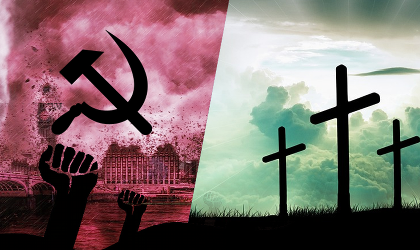 Comunismo e Cristianismo. (Foto: Instituto Liberal)