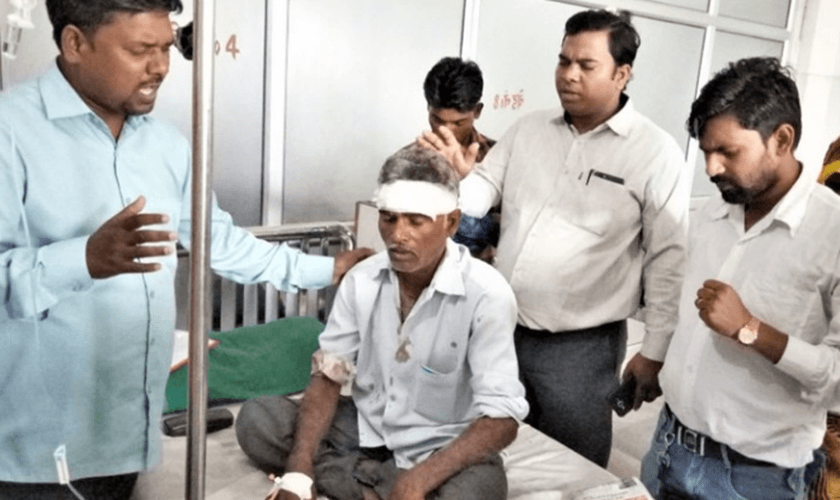 Um membro da igreja, de 55 anos, foi espancado até ficar inconsciente. (Foto: Reprodução).