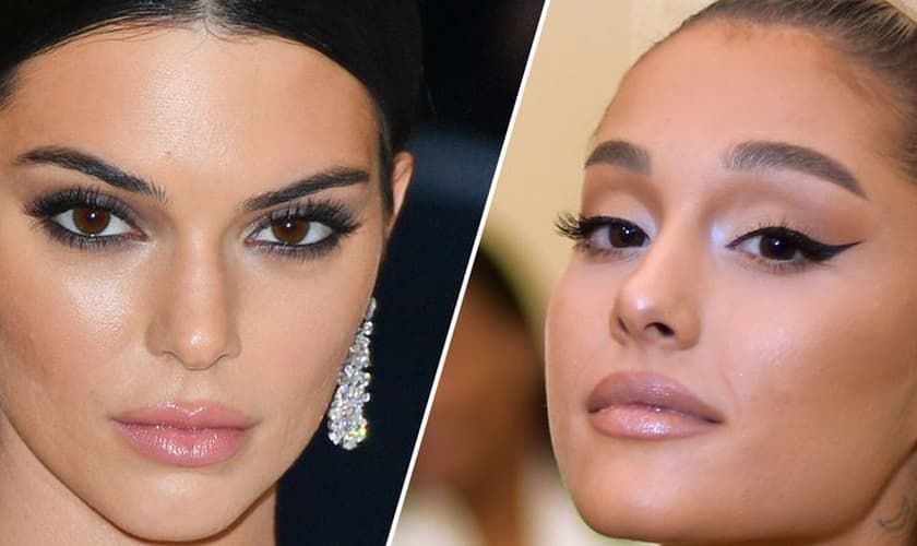 Descubra a técnica usada por Kendall Jenner e Ariana Grande. (Foto: Reprodução/Cosmopolitan)