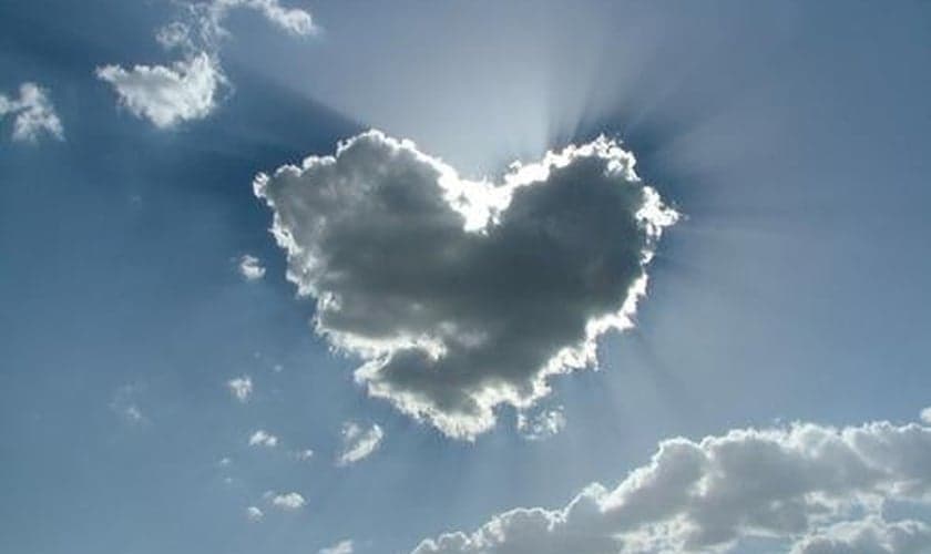 Nuvem em forma de coração. (Foto: Getty)