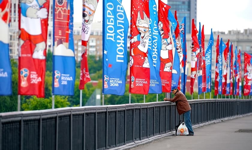 A Copa do Mundo na Rússia está sendo vista como oportunidade para muitas igrejas. (Foto: Christopher Furlong/Getty Images)