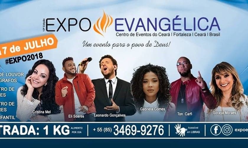 Expoevangélica terá programação variada em 2018. (Foto: Divulgação)