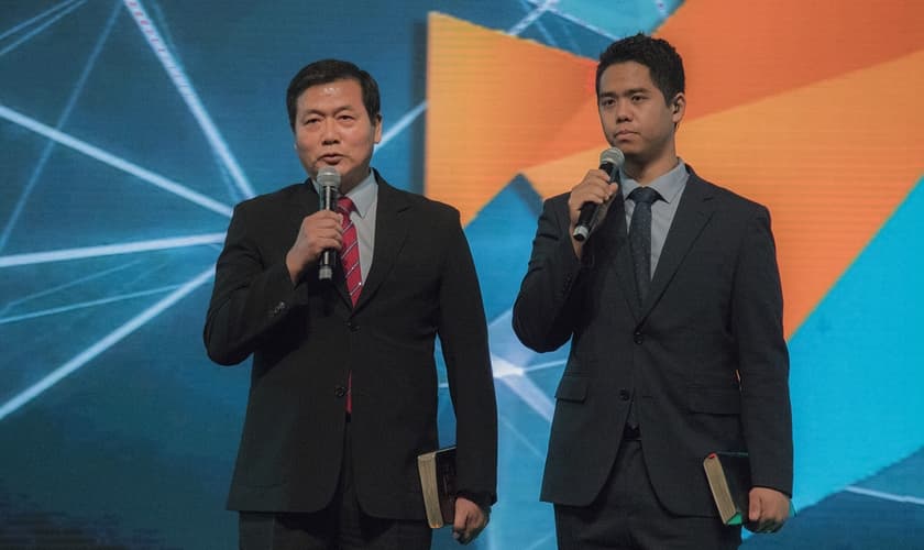 O pastor sul-coreano Min Chul Lim ministrou na abertura da Expo Cristã em São Paulo. (Foto: Guiame/Marcos Paulo Correa)
