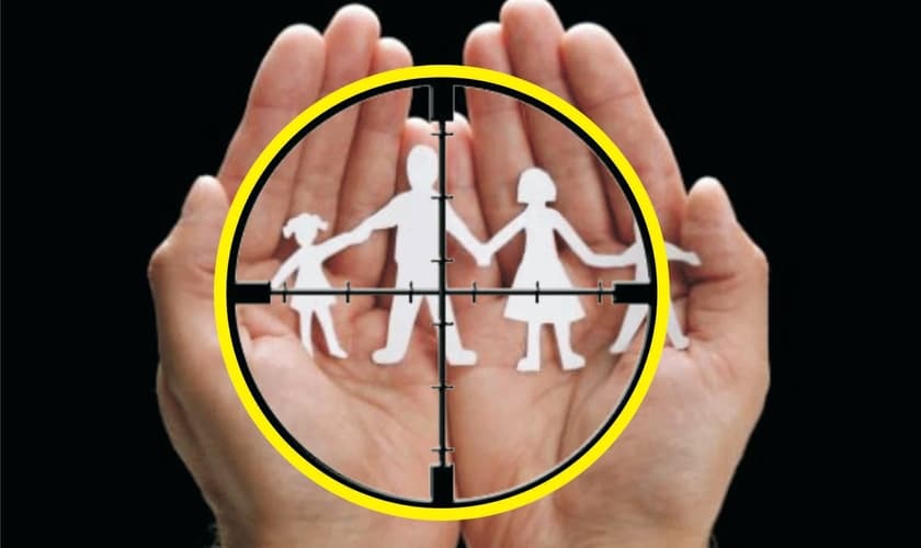 Os valores morais são escarnecidos. A família é desfigurada. A sodomização da cultura é aplaudida. (Imagem: Esboços prontos)