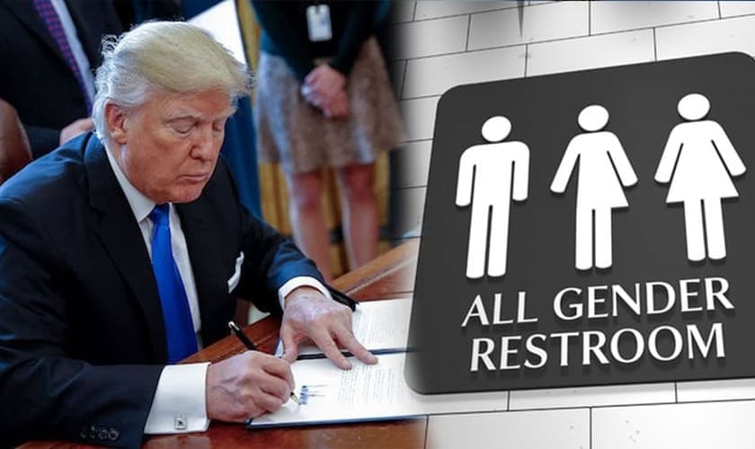 Após cancelar a política de banheiros transgêneros, o governo Trump quer cancelar todas as leis especiais para transgêneros nos EUA. (Foto: TJOBBANK)