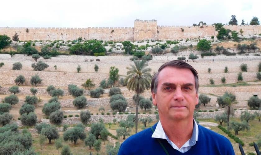 Jair Bolsonaro, eleito novo presidente do Brasil, durante viagem a Israel. (Foto: Reprodução)
